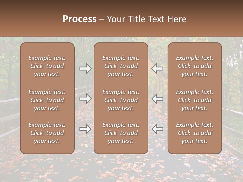 Road In The Park PowerPoint Template