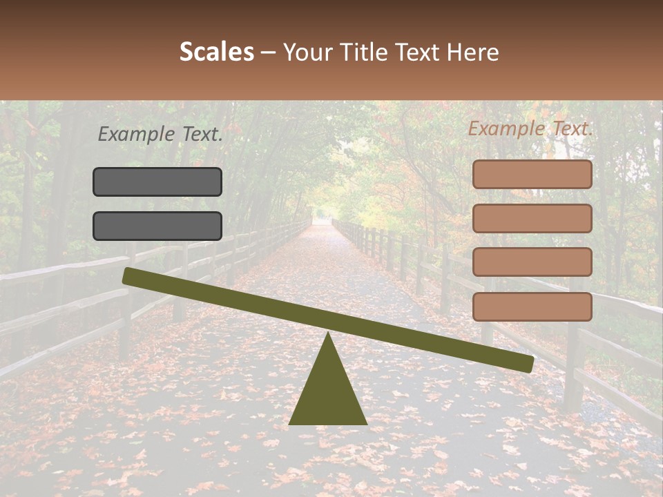 Road In The Park PowerPoint Template