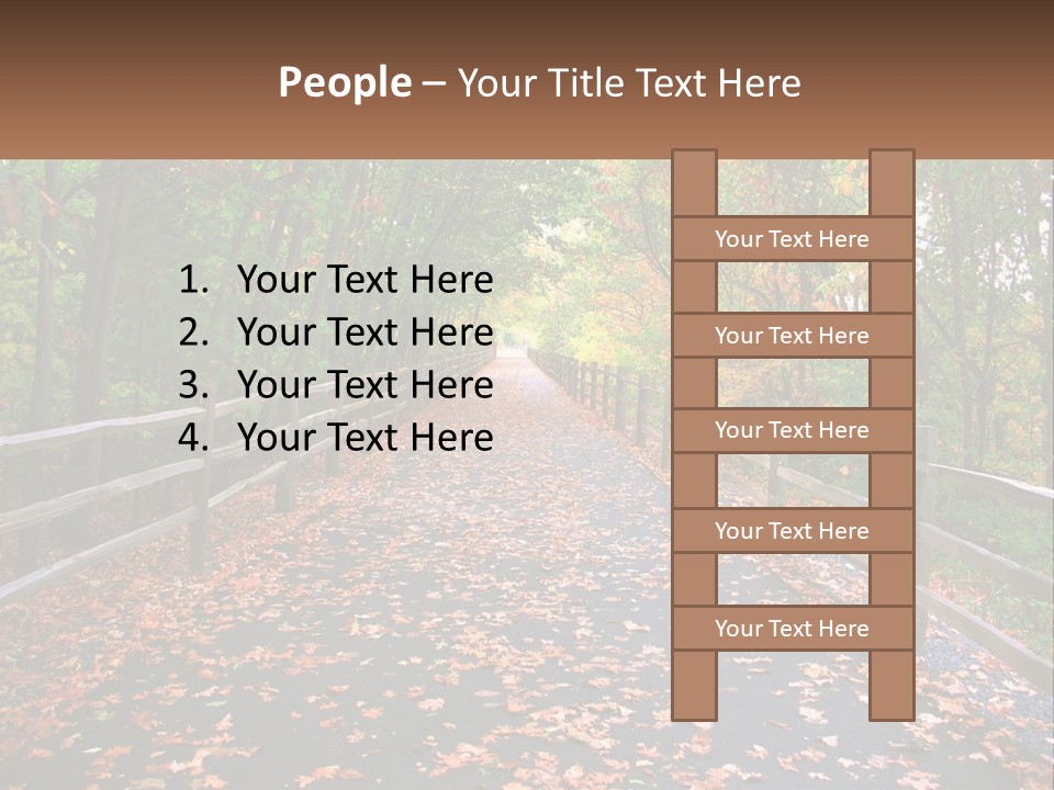 Road In The Park PowerPoint Template