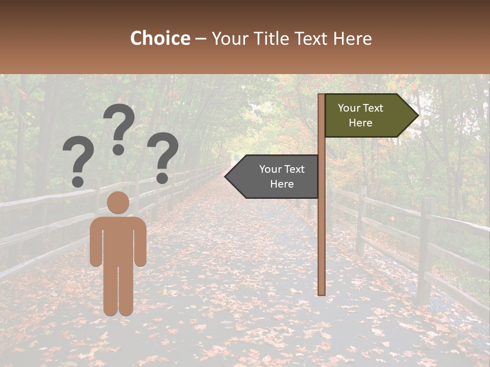 Road In The Park PowerPoint Template