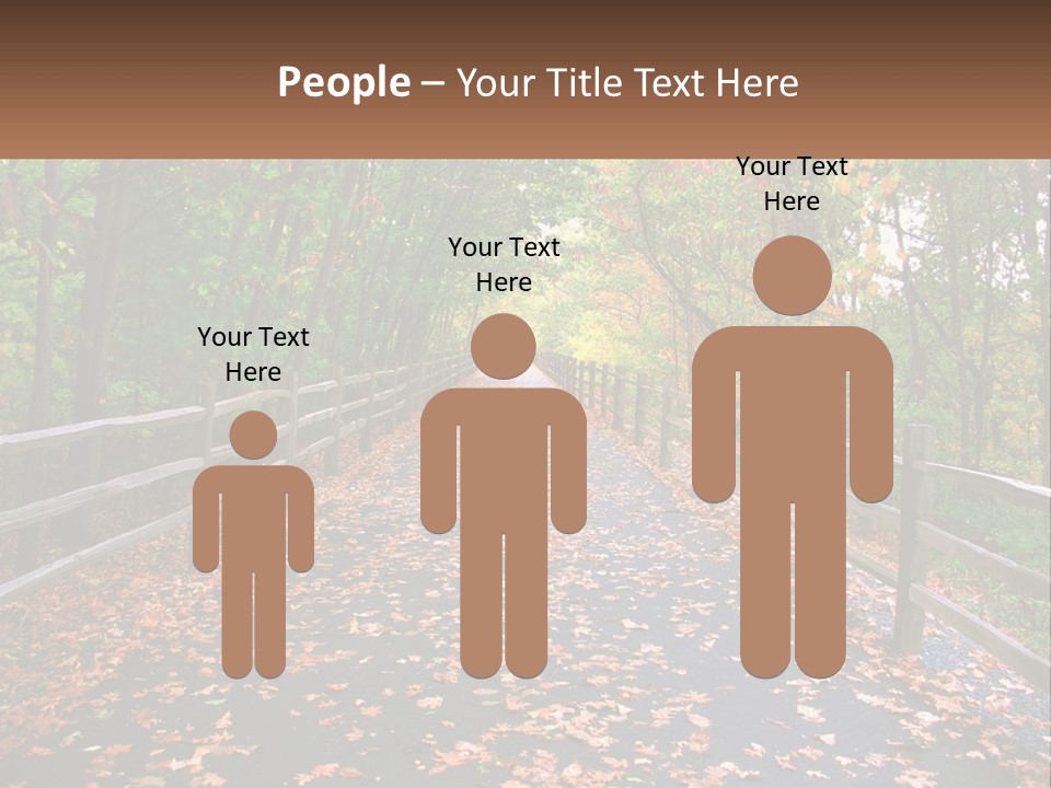 Road In The Park PowerPoint Template