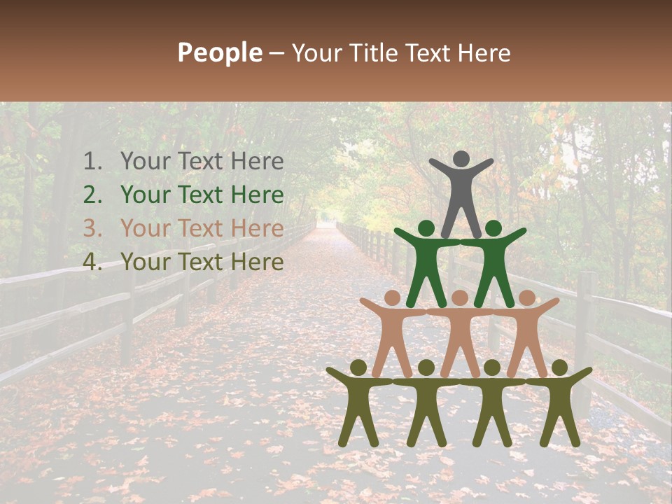 Road In The Park PowerPoint Template