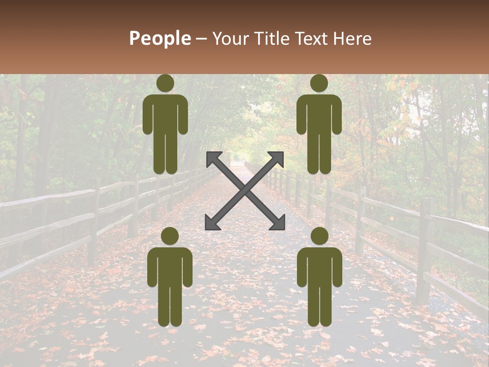 Road In The Park PowerPoint Template