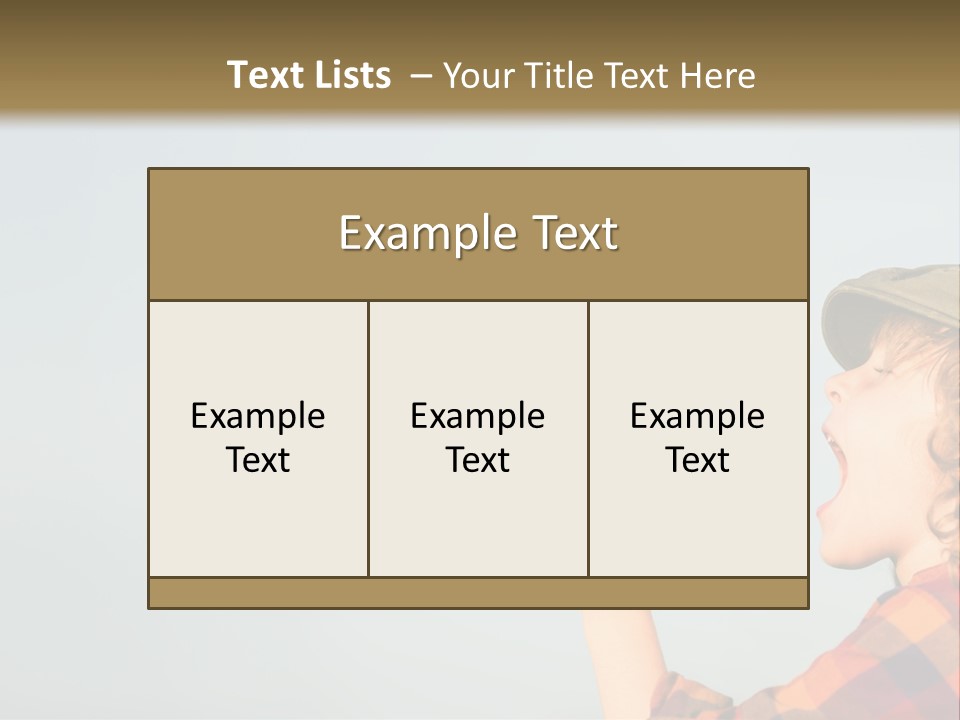 The Child Is Screaming PowerPoint Template