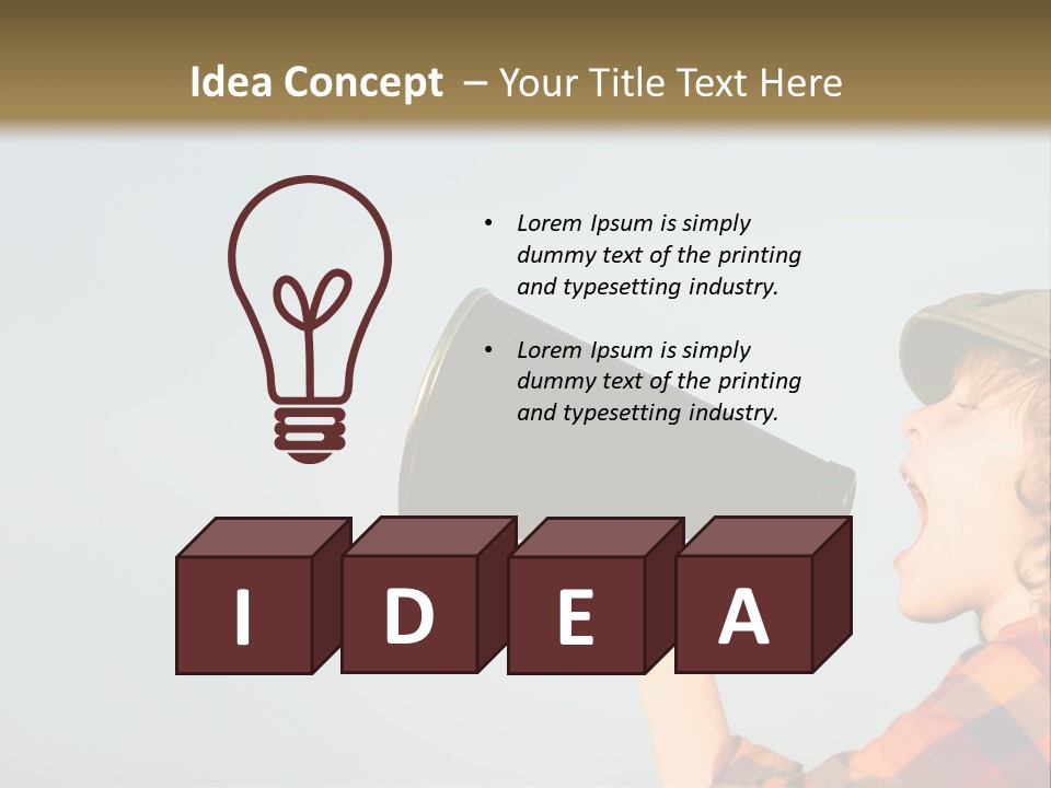 The Child Is Screaming PowerPoint Template