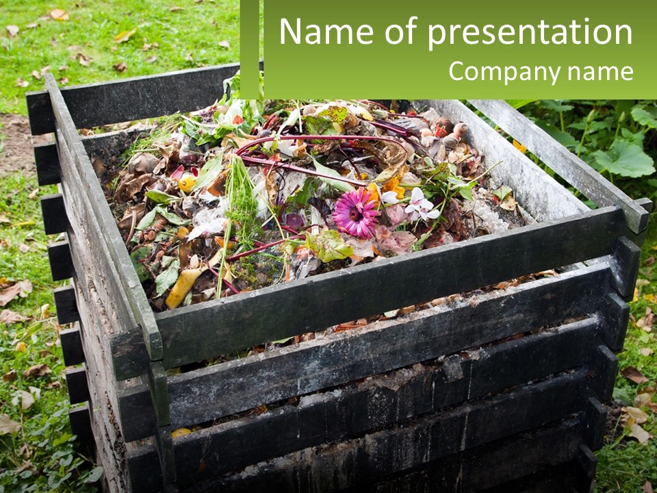 Compost Bin PowerPoint Template