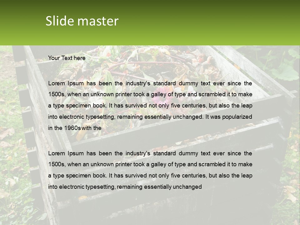 Compost Bin PowerPoint Template