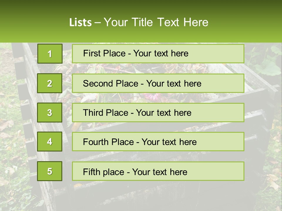 Compost Bin PowerPoint Template