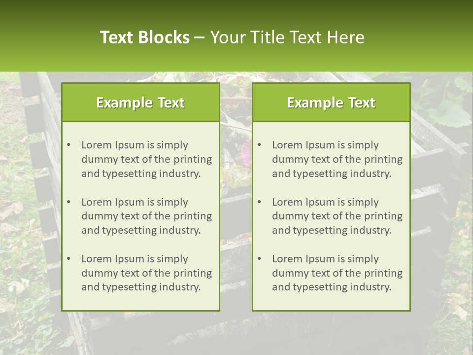 Compost Bin PowerPoint Template
