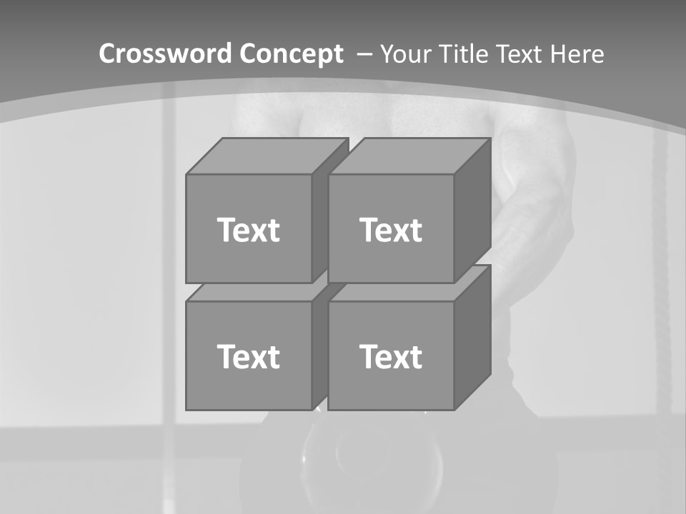 Athlete Lifts A Weight PowerPoint Template