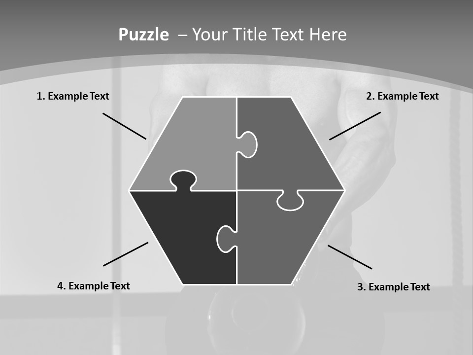 Athlete Lifts A Weight PowerPoint Template