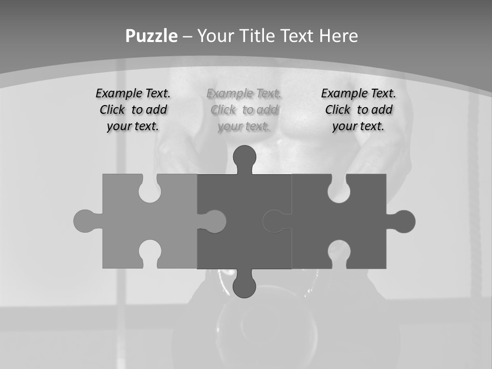 Athlete Lifts A Weight PowerPoint Template