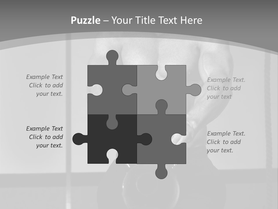 Athlete Lifts A Weight PowerPoint Template