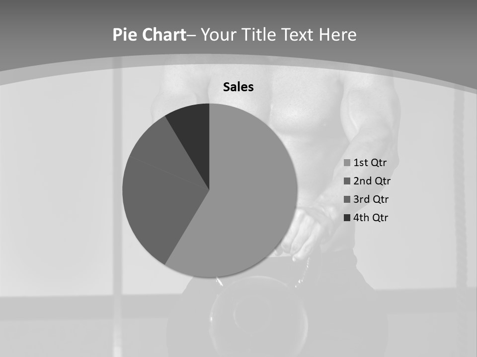 Athlete Lifts A Weight PowerPoint Template