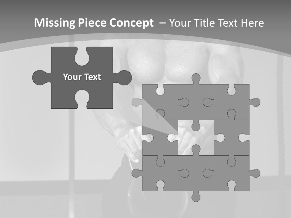 Athlete Lifts A Weight PowerPoint Template