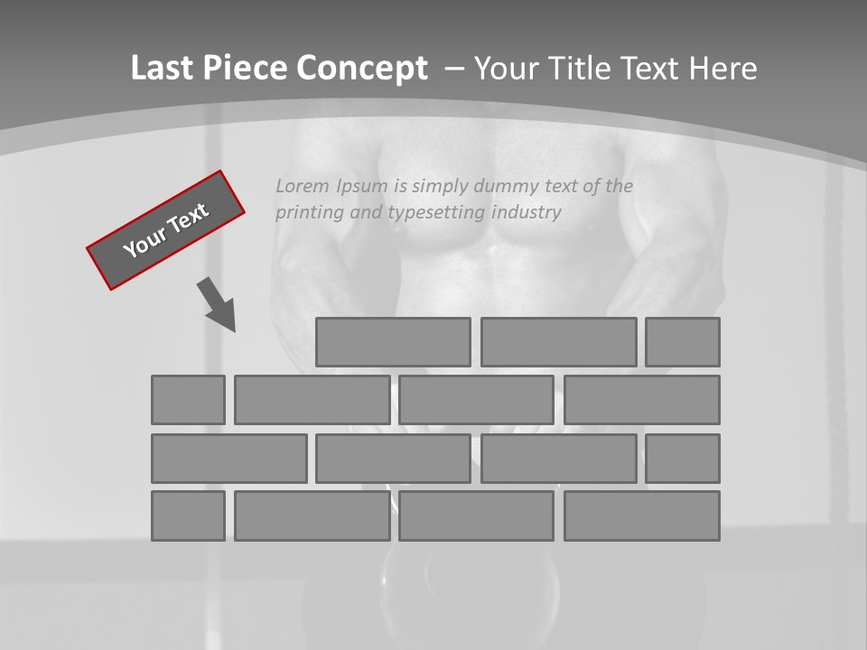 Athlete Lifts A Weight PowerPoint Template