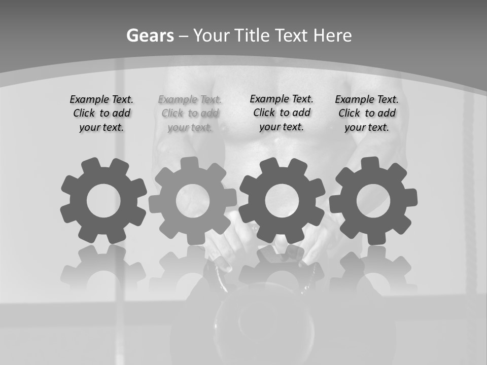 Athlete Lifts A Weight PowerPoint Template