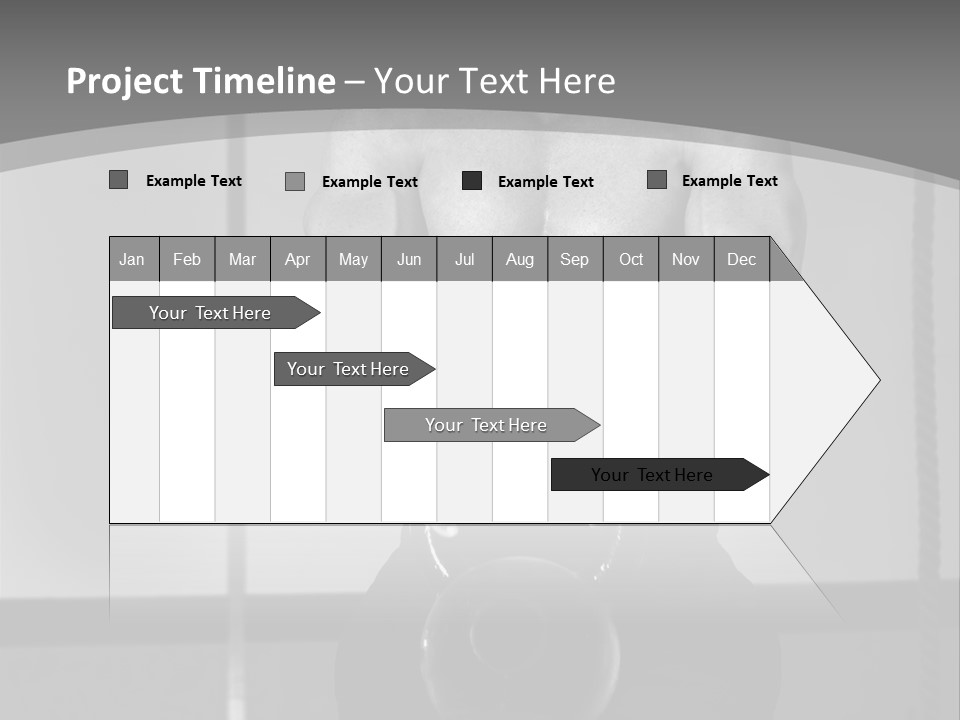 Athlete Lifts A Weight PowerPoint Template