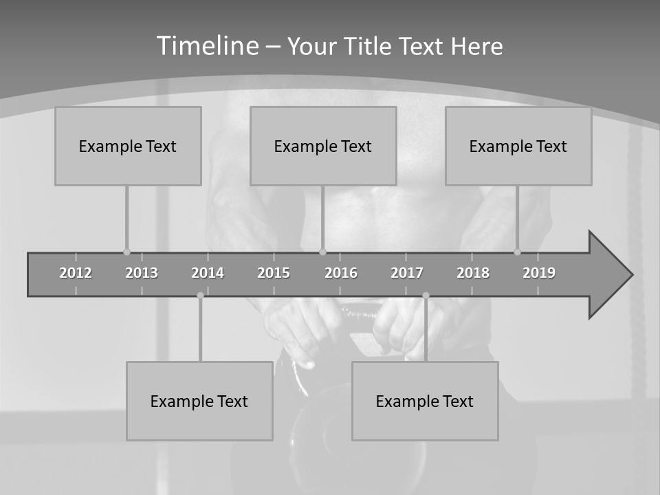 Athlete Lifts A Weight PowerPoint Template