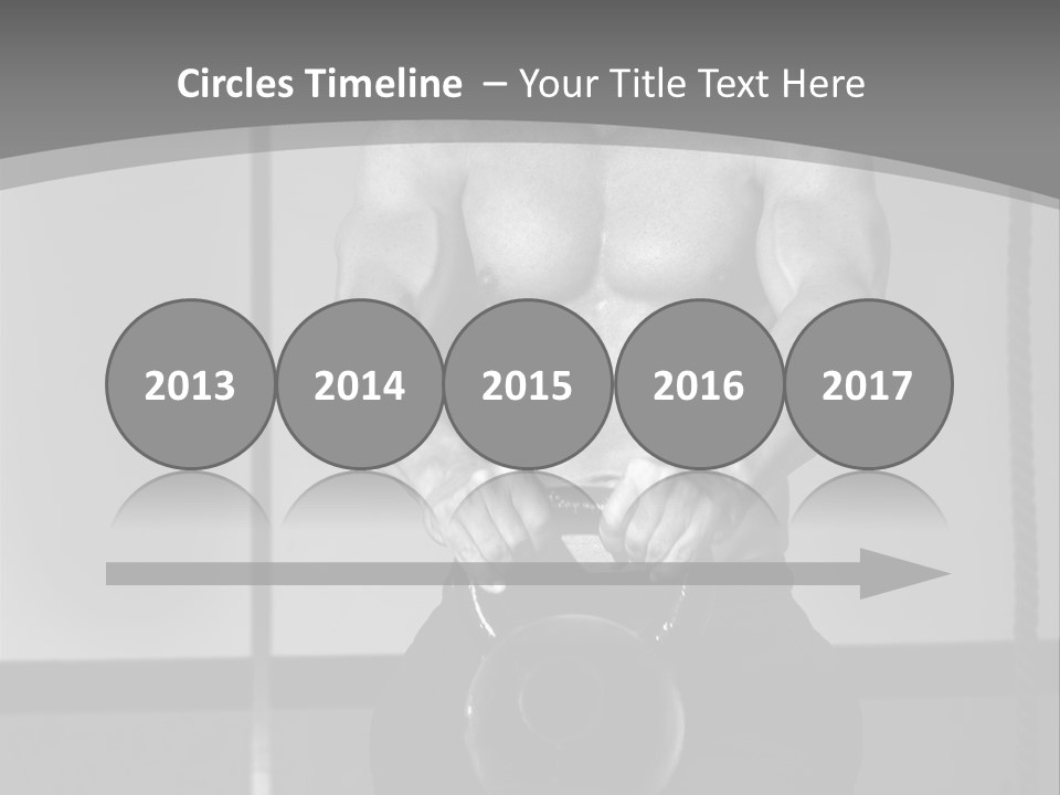 Athlete Lifts A Weight PowerPoint Template