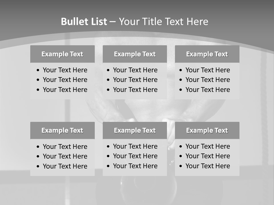 Athlete Lifts A Weight PowerPoint Template