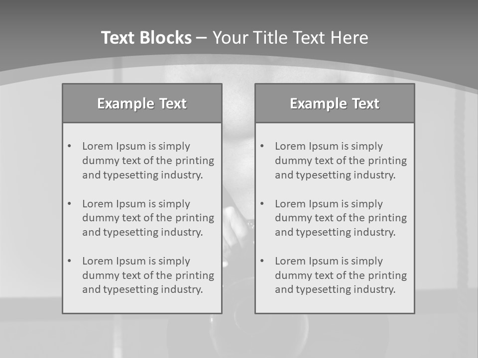 Athlete Lifts A Weight PowerPoint Template