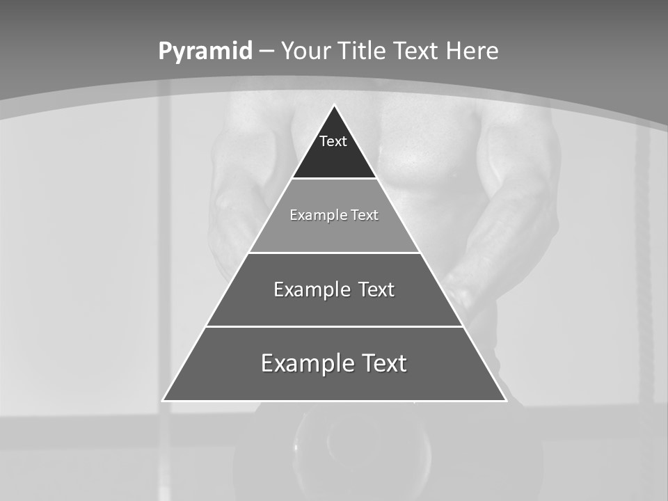 Athlete Lifts A Weight PowerPoint Template