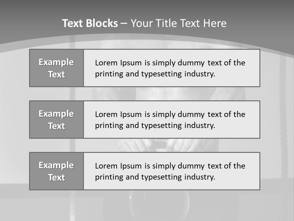 Athlete Lifts A Weight PowerPoint Template