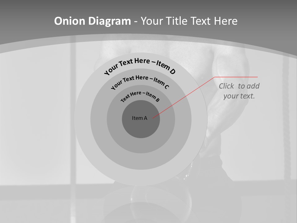 Athlete Lifts A Weight PowerPoint Template