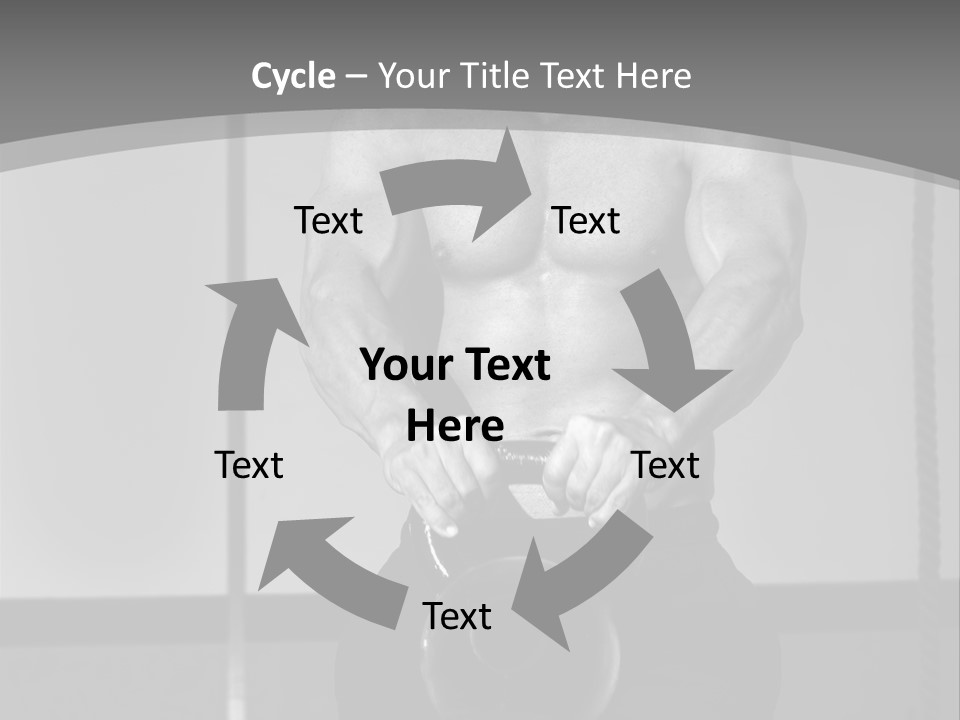 Athlete Lifts A Weight PowerPoint Template