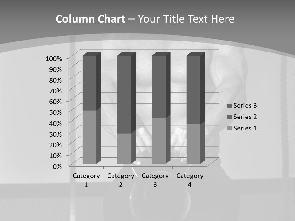 Athlete Lifts A Weight PowerPoint Template
