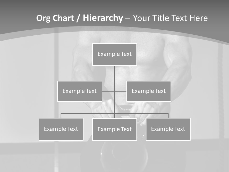 Athlete Lifts A Weight PowerPoint Template