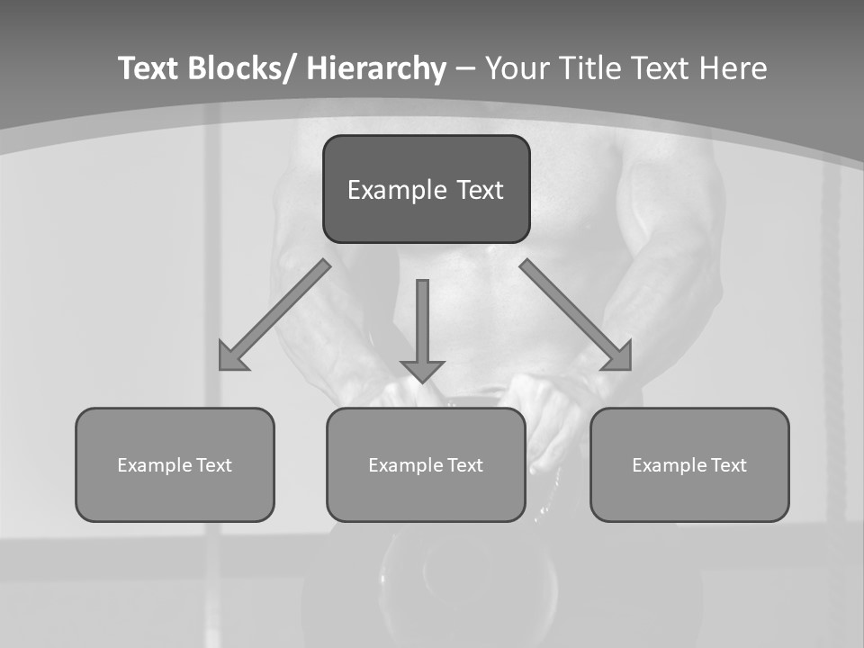 Athlete Lifts A Weight PowerPoint Template