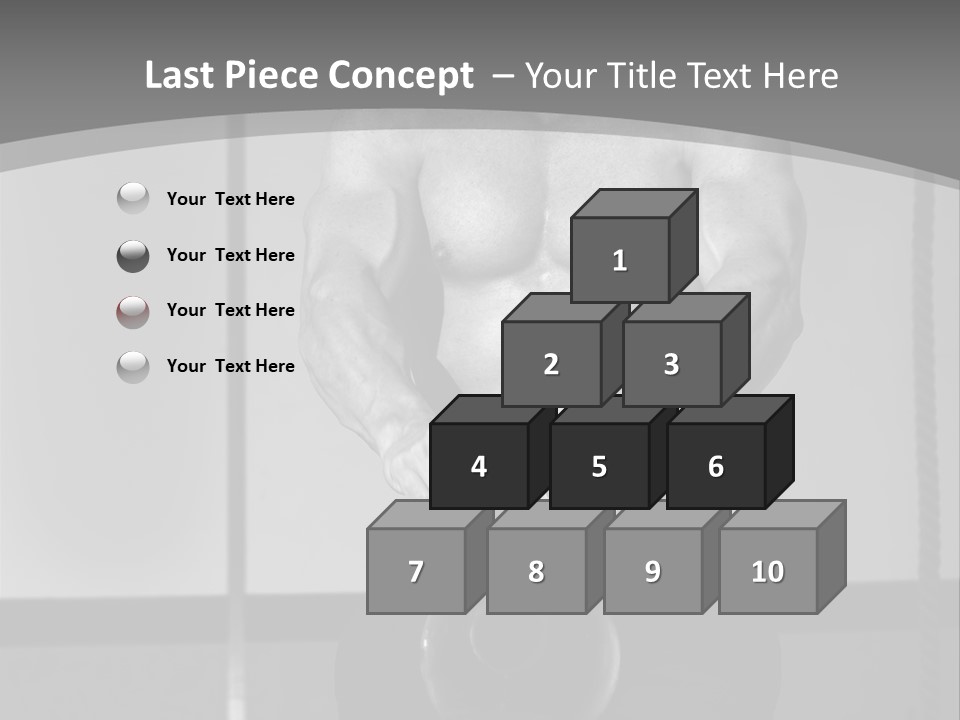 Athlete Lifts A Weight PowerPoint Template