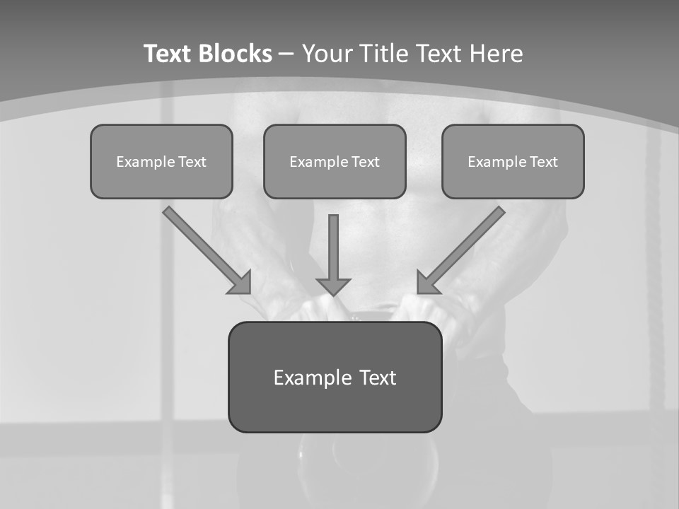 Athlete Lifts A Weight PowerPoint Template
