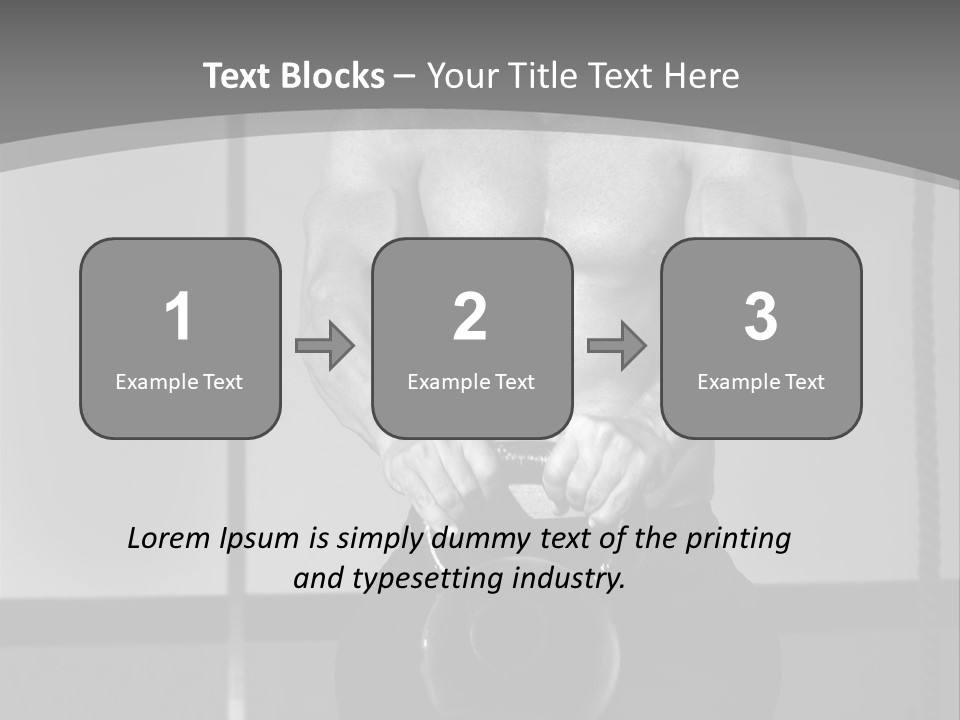 Athlete Lifts A Weight PowerPoint Template