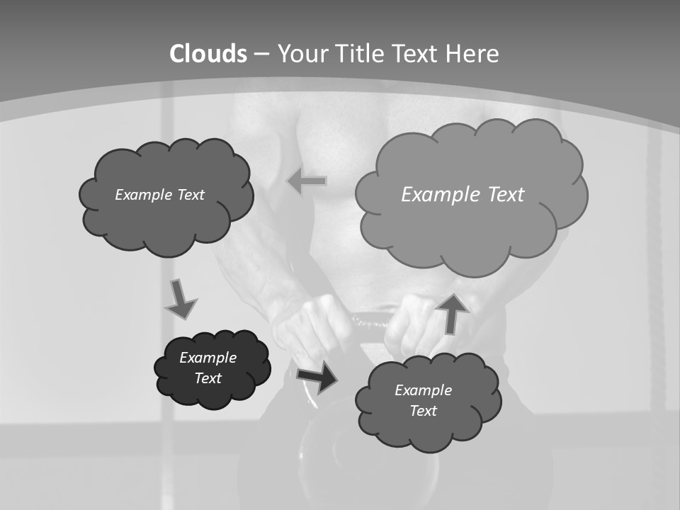 Athlete Lifts A Weight PowerPoint Template