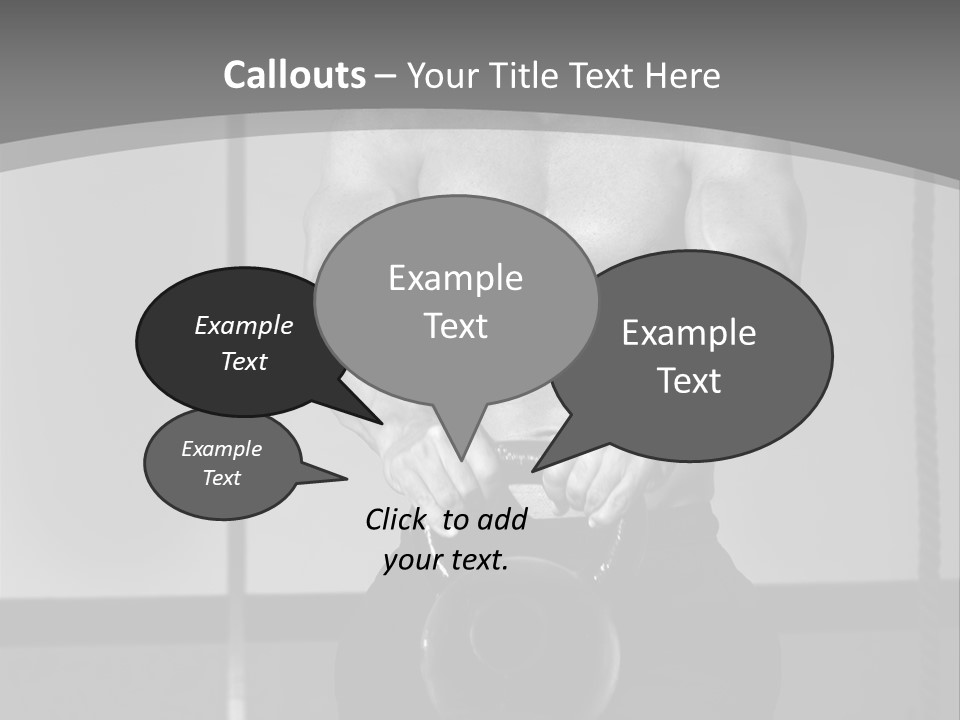 Athlete Lifts A Weight PowerPoint Template