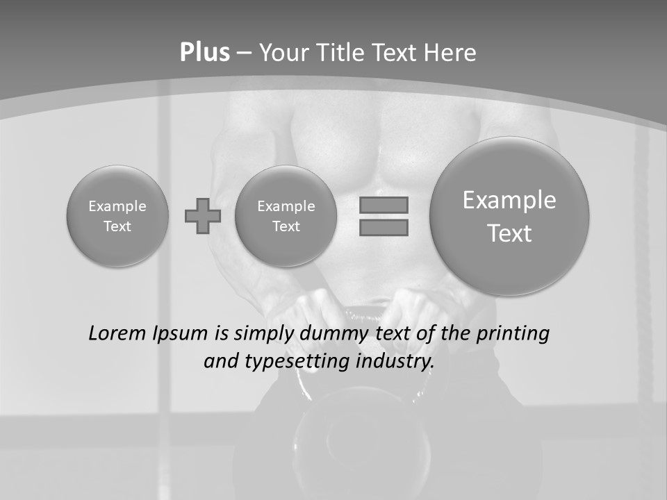 Athlete Lifts A Weight PowerPoint Template