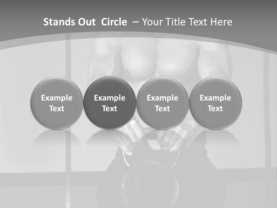 Athlete Lifts A Weight PowerPoint Template