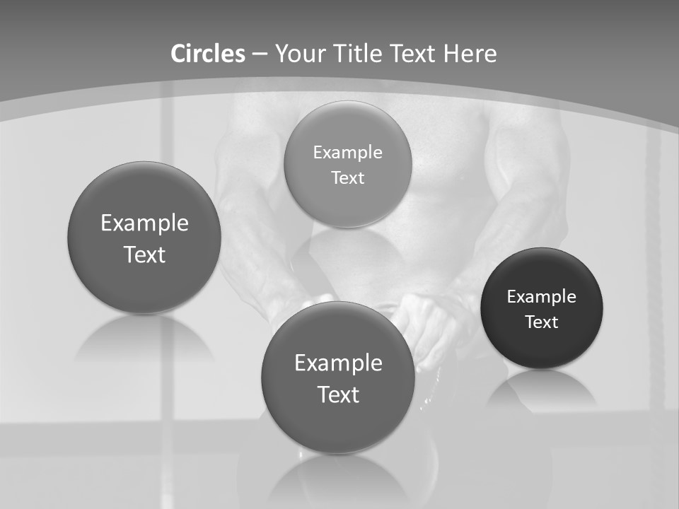 Athlete Lifts A Weight PowerPoint Template