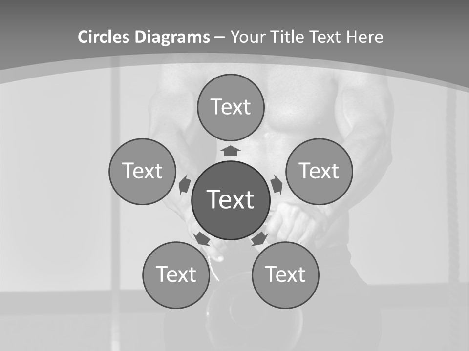 Athlete Lifts A Weight PowerPoint Template