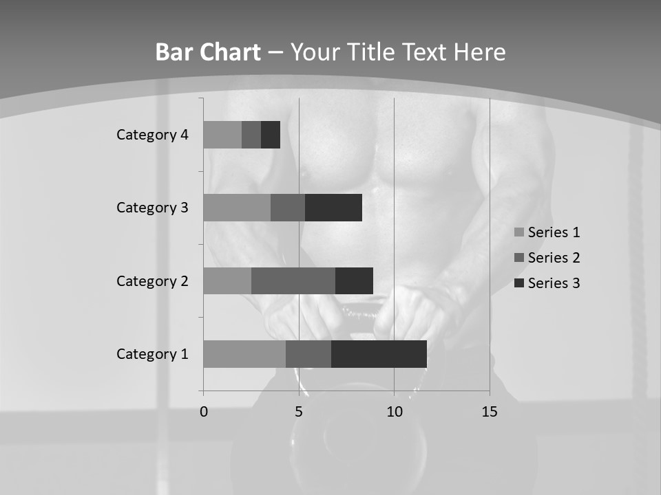 Athlete Lifts A Weight PowerPoint Template