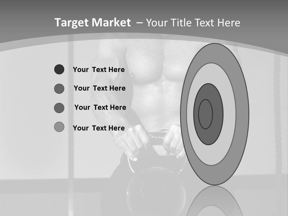 Athlete Lifts A Weight PowerPoint Template