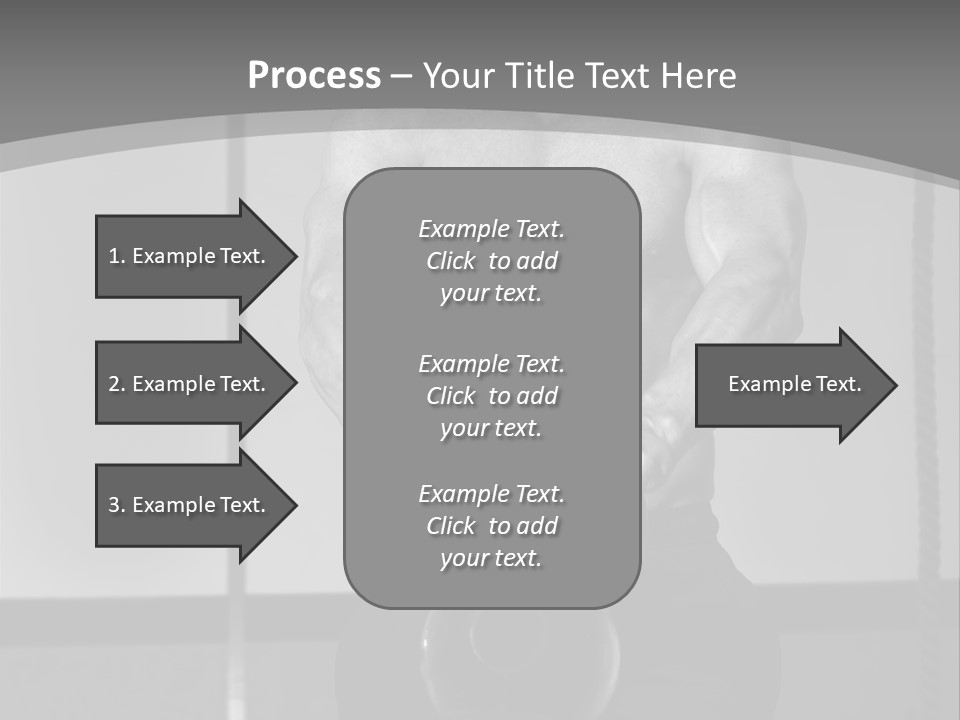 Athlete Lifts A Weight PowerPoint Template