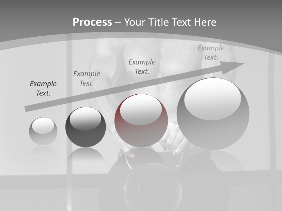 Athlete Lifts A Weight PowerPoint Template
