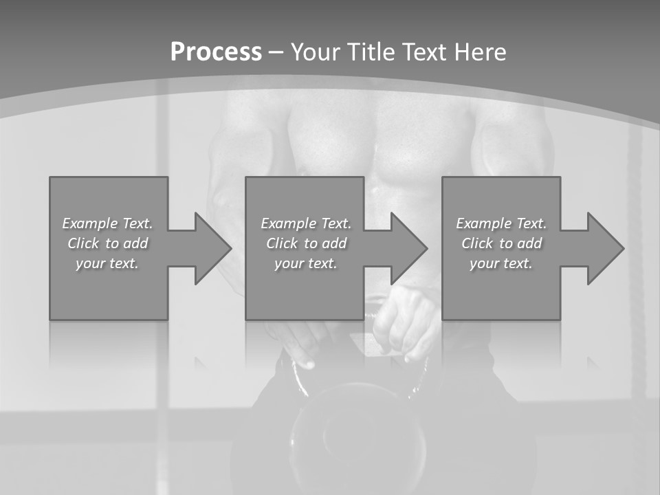 Athlete Lifts A Weight PowerPoint Template