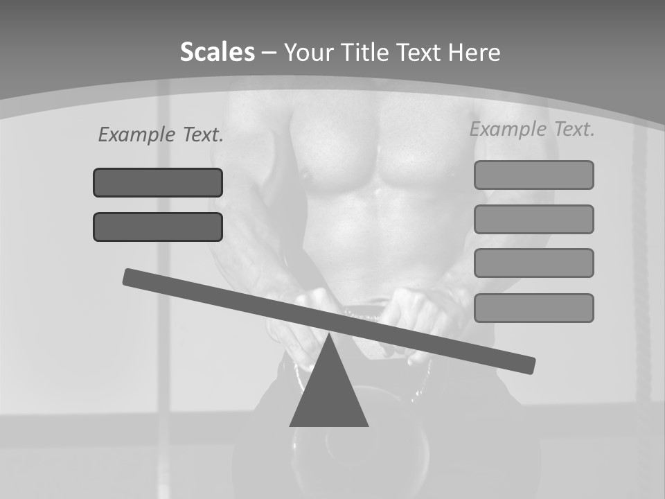 Athlete Lifts A Weight PowerPoint Template