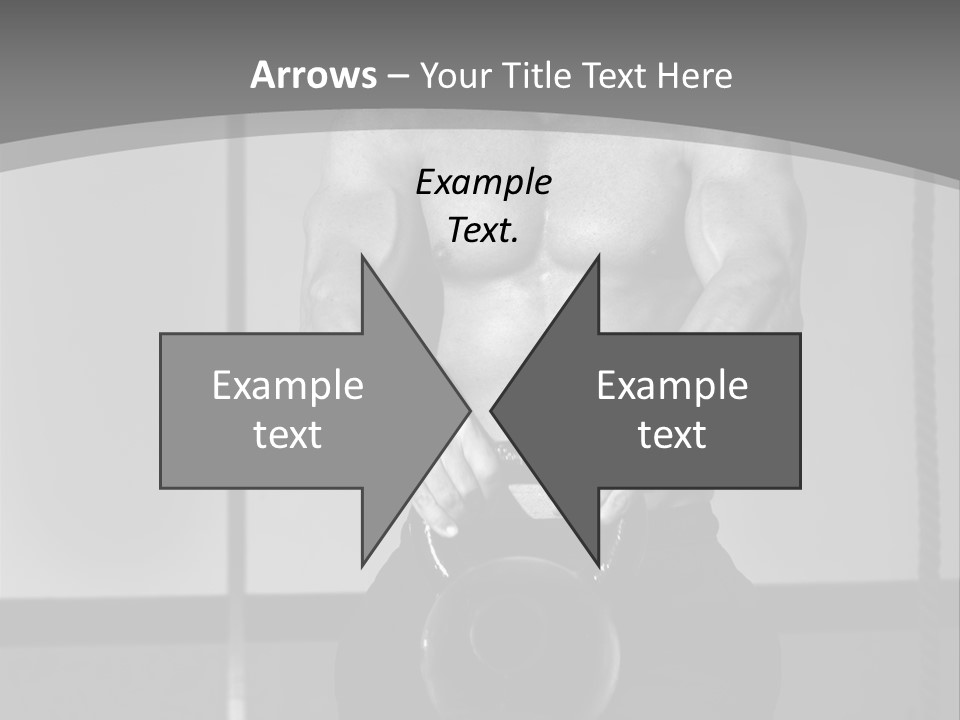 Athlete Lifts A Weight PowerPoint Template