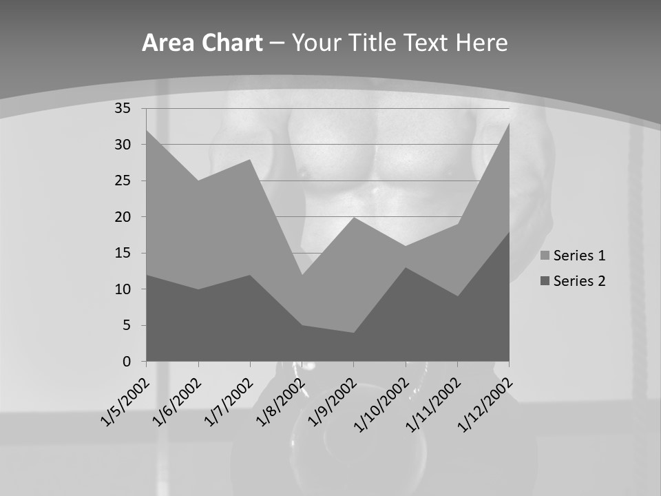 Athlete Lifts A Weight PowerPoint Template